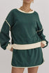 'Beryl' Round Neck Top and Skort Set - Celes Fashion
